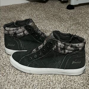 Blowfish dark green & floral